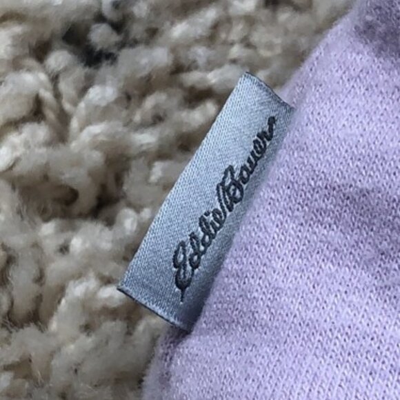 Eddie Bauer 1/4 Zip Fleece Pullover Womens Size Small Light Purple Sweater - Picture 8 of 8